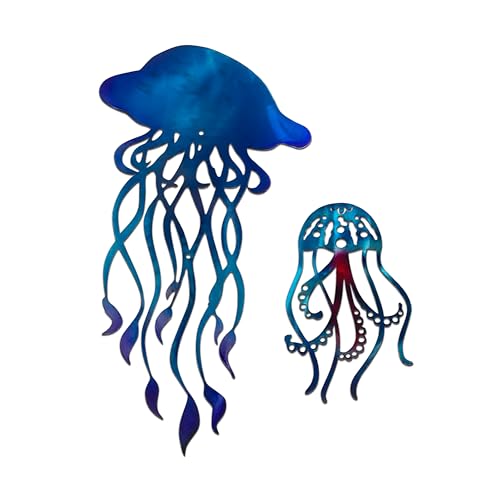 Metal Jellyfish Wall Decor (2 Count)