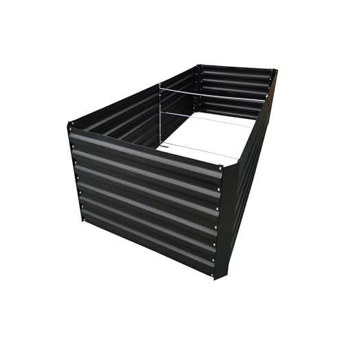 6x3x2FT Black Metal Raised Garden Bed Kit