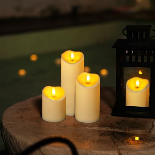 Flameless Candles with Timer and Remote Control (3 Count)