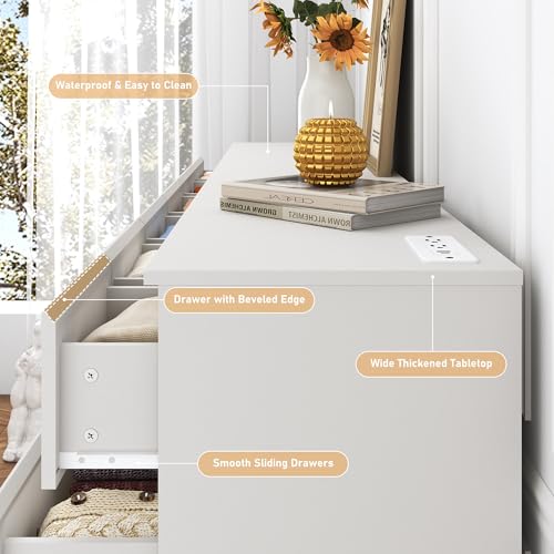 White Malm Dresser for Bedroom