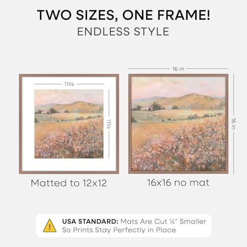 16x16 Mocha Picture Frame