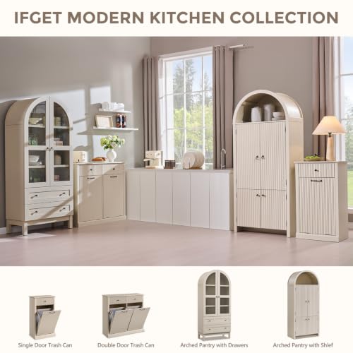 Double Tilt Out Trash Cabinet