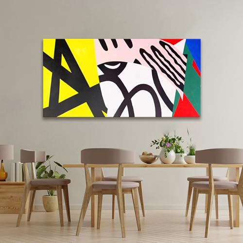Canvas Art Wall Decor Colorful Abstract Wall Art For Living Room 24x48