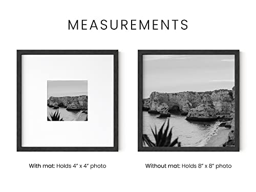 Black Oak Wood 8x8 Picture Frames
