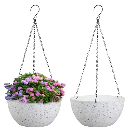 10 inch Hanging Planters for Indoor Outdoor Plants (2 Count)
