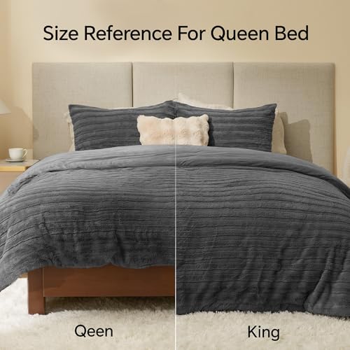 Faux Fur King Size Comforter Set