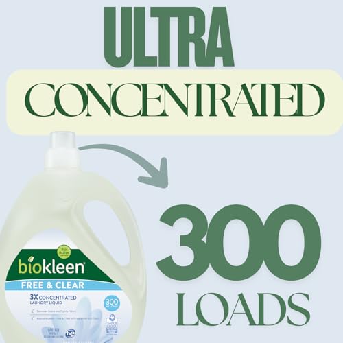 Free & Clear Natural 3X Concentrated Liquid Laundry Detergent (150 Fl Oz)