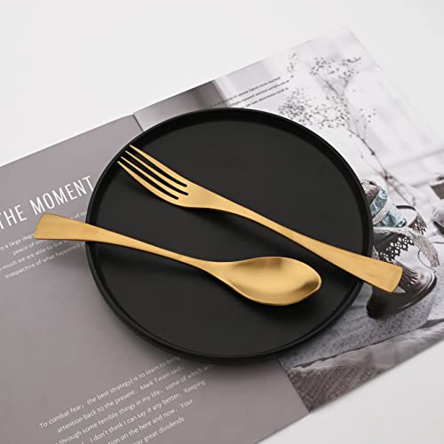 Golden Silverware Set