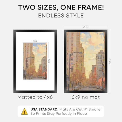 6x9 Black Picture Frame