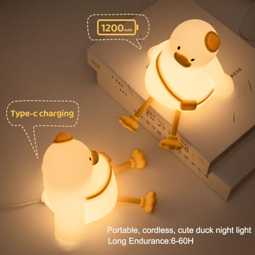 Schoolbag Duck Night Light for Kids
