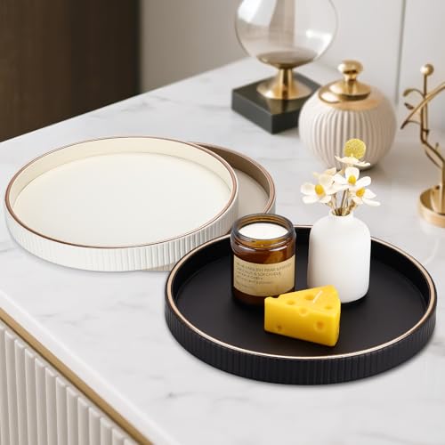 Round Decorative Tray for Coffee Table