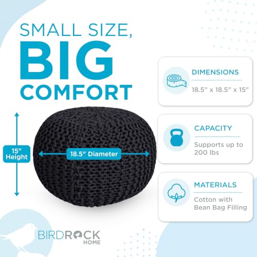 Round Pouf Ottoman Foot Rest