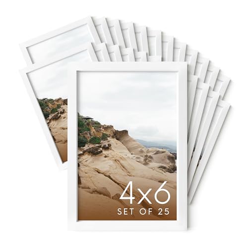 4x6 White Metal Picture Frames