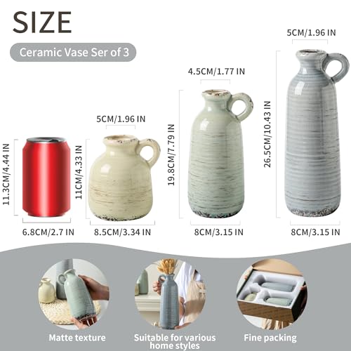Ceramic Vase Set of 3 (3 Count)