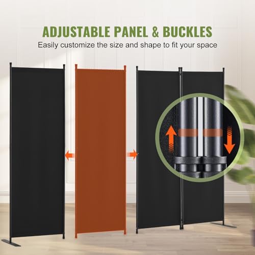 Room Divider 4 Panel Room Dividers and Folding Privacy Screens