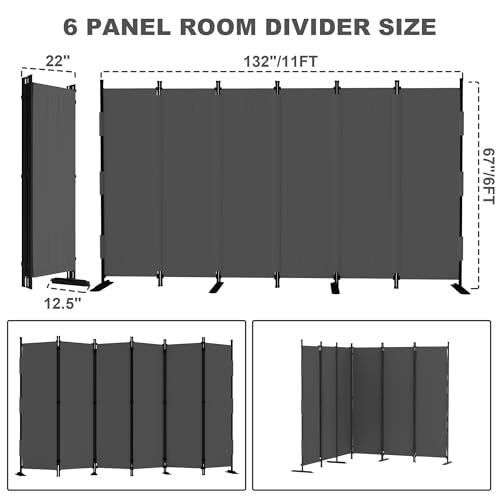 6 Panel Room Divider