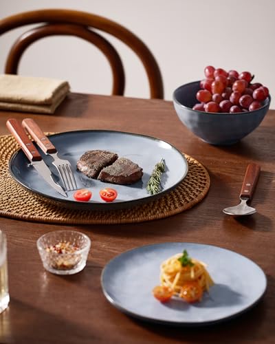 Ocean Round Stoneware Dinnerware Set for 8
