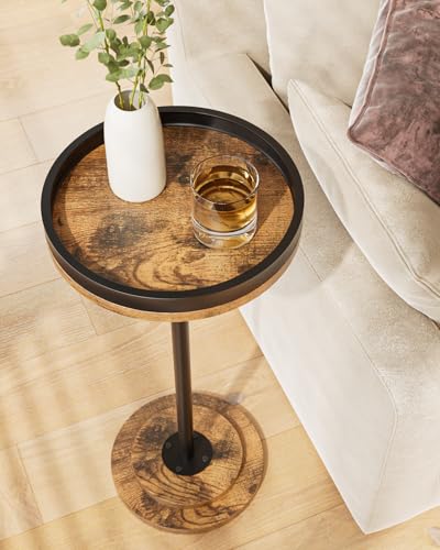 Drink Table Round Side Table for Small Spaces