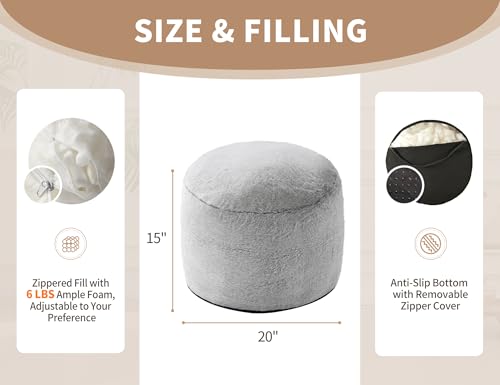 Round Pouf Ottoman