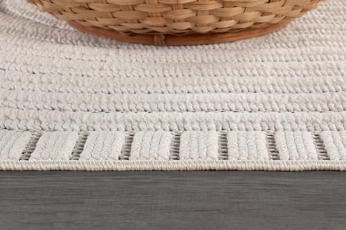 Modern Rug 8x10 Luxury Swirl Curved Micro Loop Area Rugs Soft High (80 Sq Ft)
