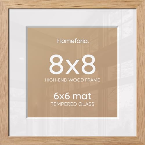 8x8 Natural Oak Picture Frame