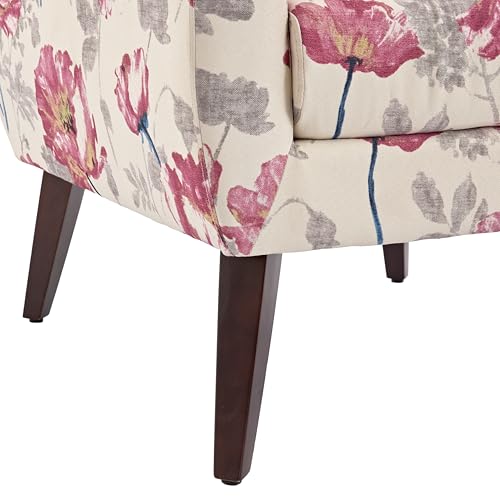Modern Floral Accent Chair