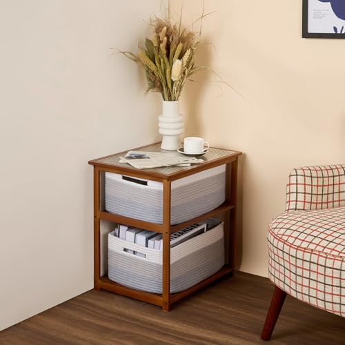 Large Storage Baskets for Shelves (3 Count)