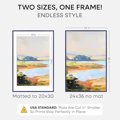 24x36 Blue Poster Frame