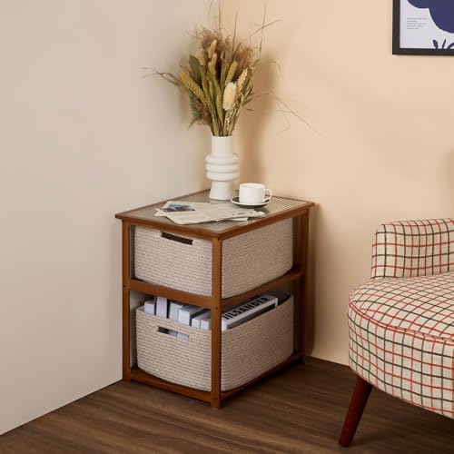 Large Storage Baskets for Shelves (3 Count)