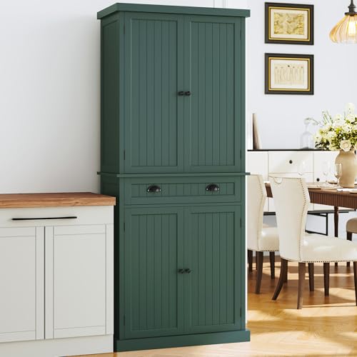 72" Tall Freestanding Pantry & Kitchen Storage Cabinet
