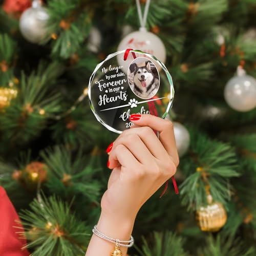 Personalized Memorial Pet Glass Ornament