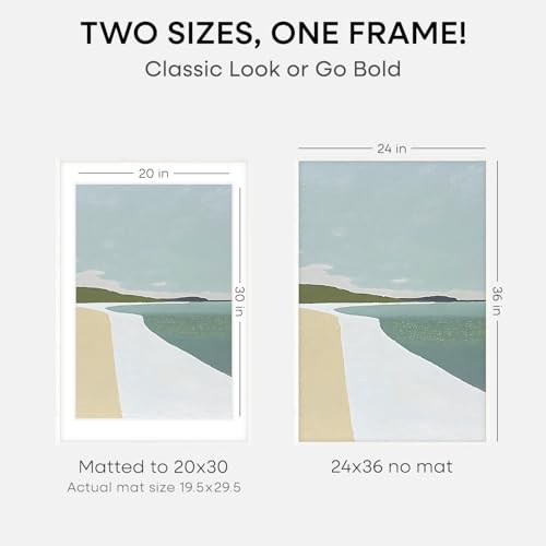 24x36 White Oak Poster Frame