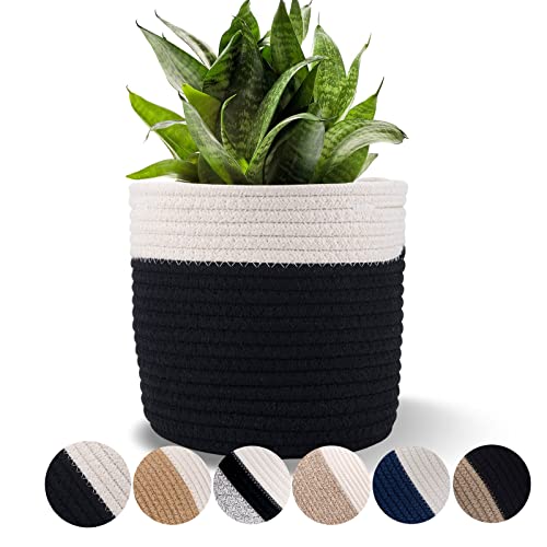 6.5 inch Planter Baskets for Indoor Planters Black&White