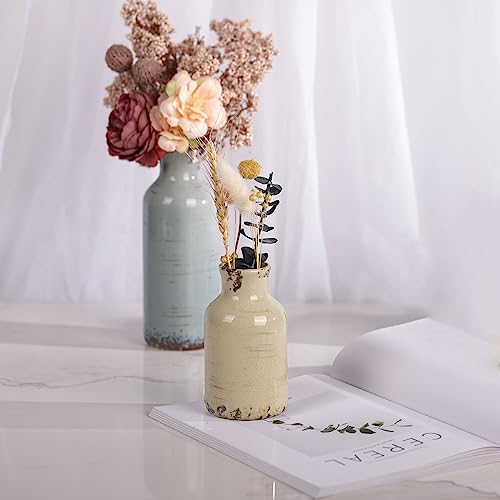 Multicolor Ceramic Vase Set of 3 (3 Count)