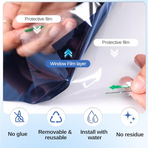 One Way Window Privacy Film with Tools
