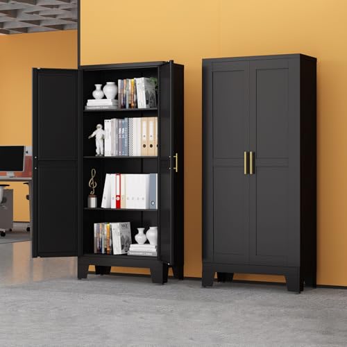 Black Metal Storage Cabinet