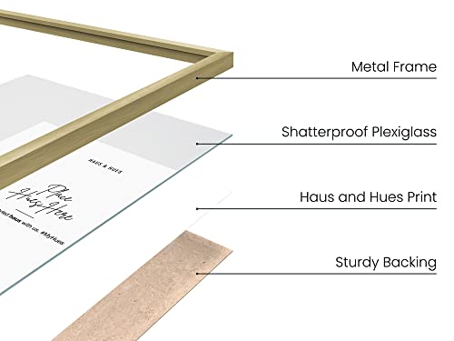 9x12 Gold Metal Picture Frames (4 Count)