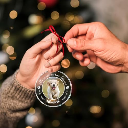 Personalized Pet Ornaments Dog Photo Ornaments Crystal Decor