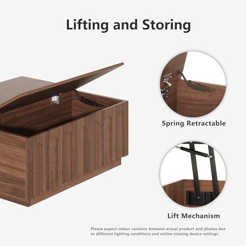 31.5" Lift Top Coffee Table with Storage