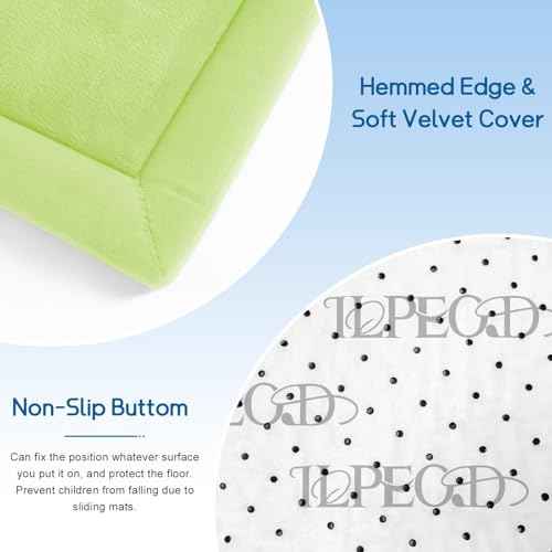 Baby Play Mat for Floor Nursery Muscle Mat Area Rug Playroom Rug 50"x50" Elastic Foam 1.3" Thick Crawling Mat for Babies