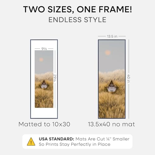 13.5x40 Blue Picture Frame