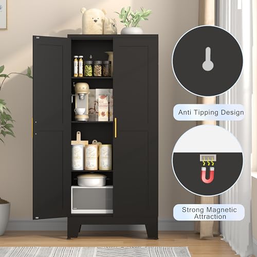 61.02" Kitchen Pantry Cabinet