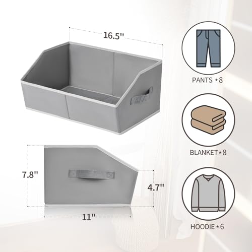 Large Storage Bins Baskets (6 Count)