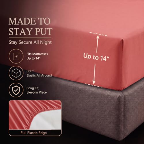Queen Comforter Set Coral