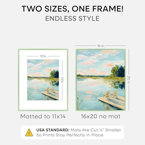 16x20 Green Picture Frame