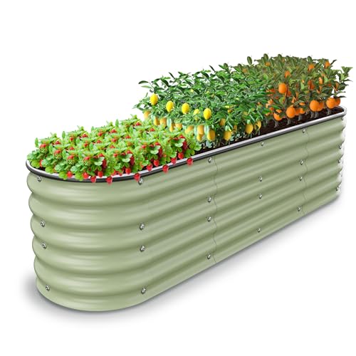 8 X 2 X 1.4 Ft Galvanized Raised Garden Bed