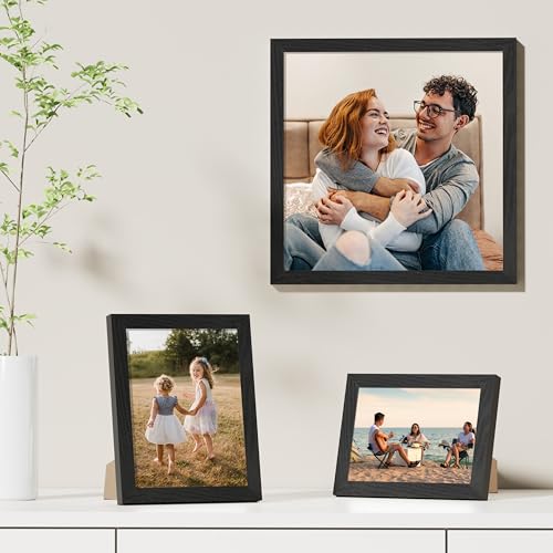 12x12 Picture Frames Set of 9 for Wall Mounting (9 Count)