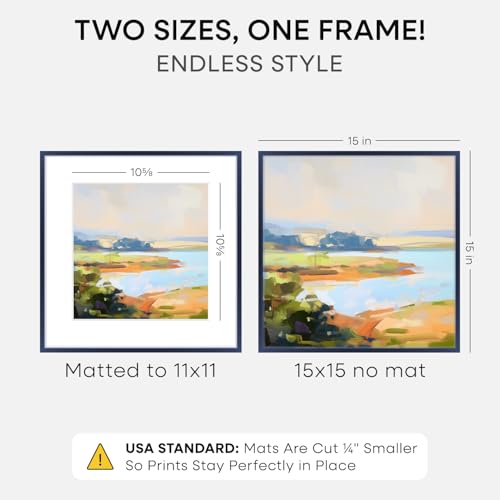 15x15 Blue Picture Frame
