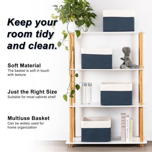 4 Pack Storage Baskets for Organizing (4 Count)