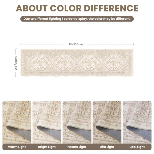 2'6 x 10' Runner Rug Non Slip (25 Sq Ft)